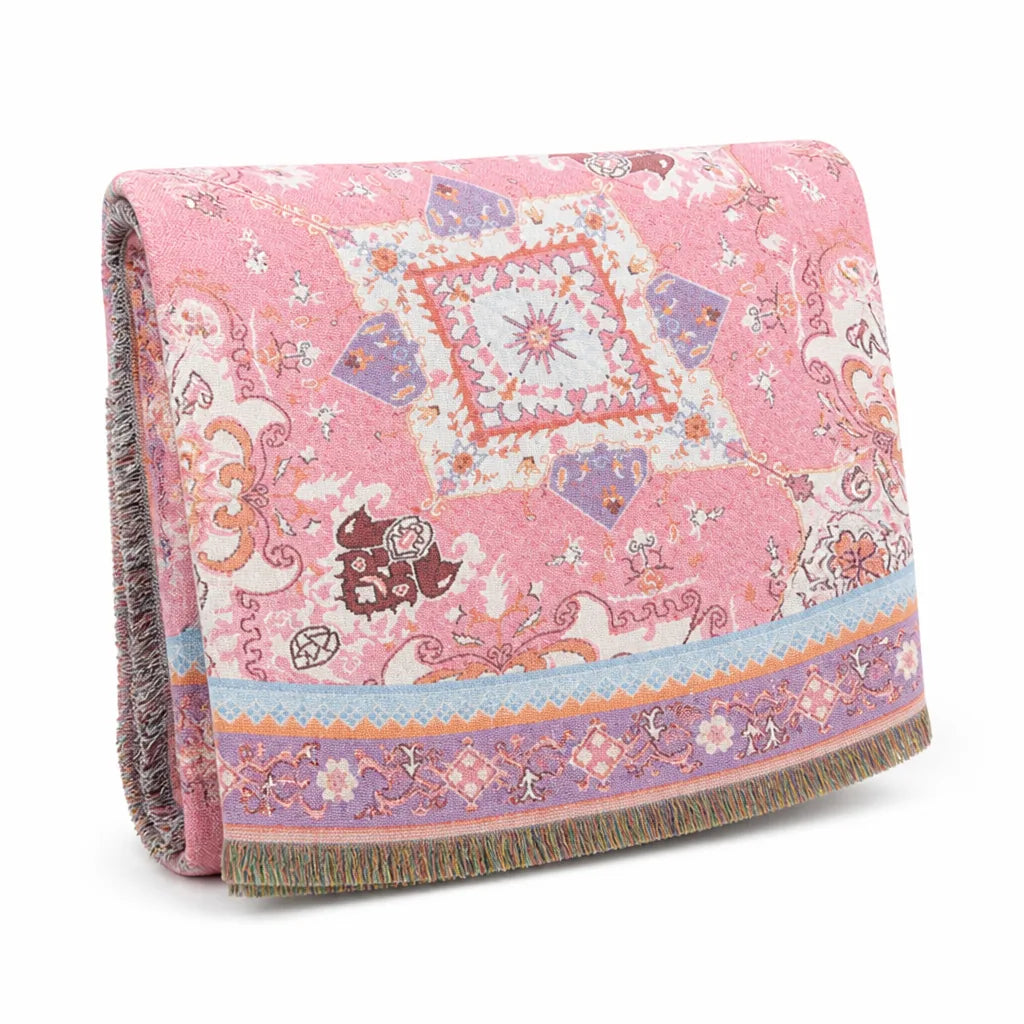 Bohemian Aztec Reversible Microfiber Blend Throw Blanket
