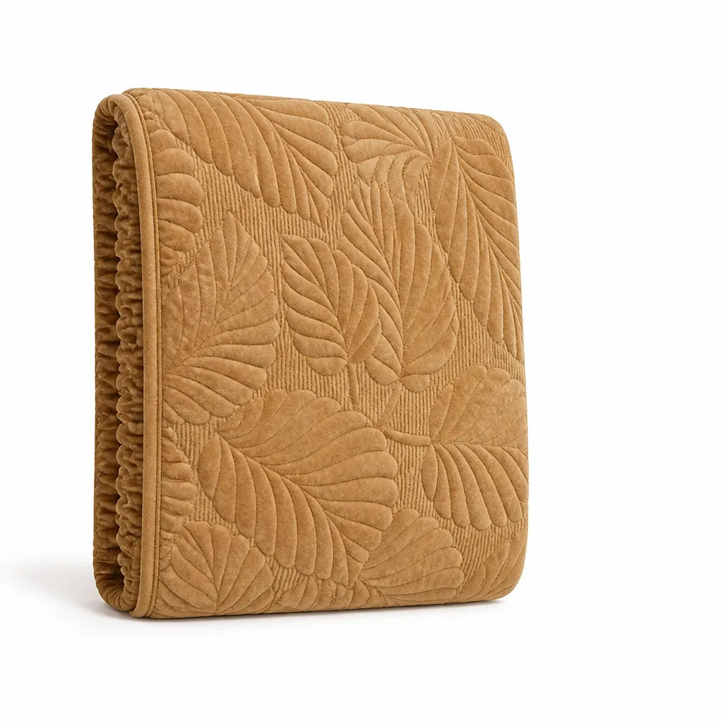 Leaf Pattern Recliner Cover With Anti-Slip Backing