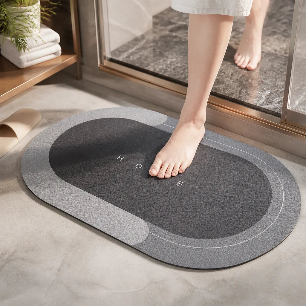 Super-Absorbent Quick-Dry Non-Slip Mildew-Resistant Bath Mat